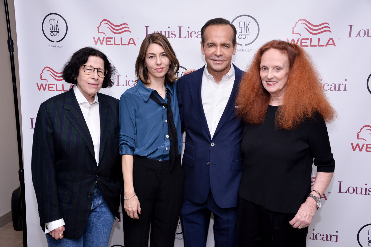 Fran Lebowitz, Sofia Coppola, Louis Licari and Grace Coddington. Photo: Grant Lamos IV/Getty Images