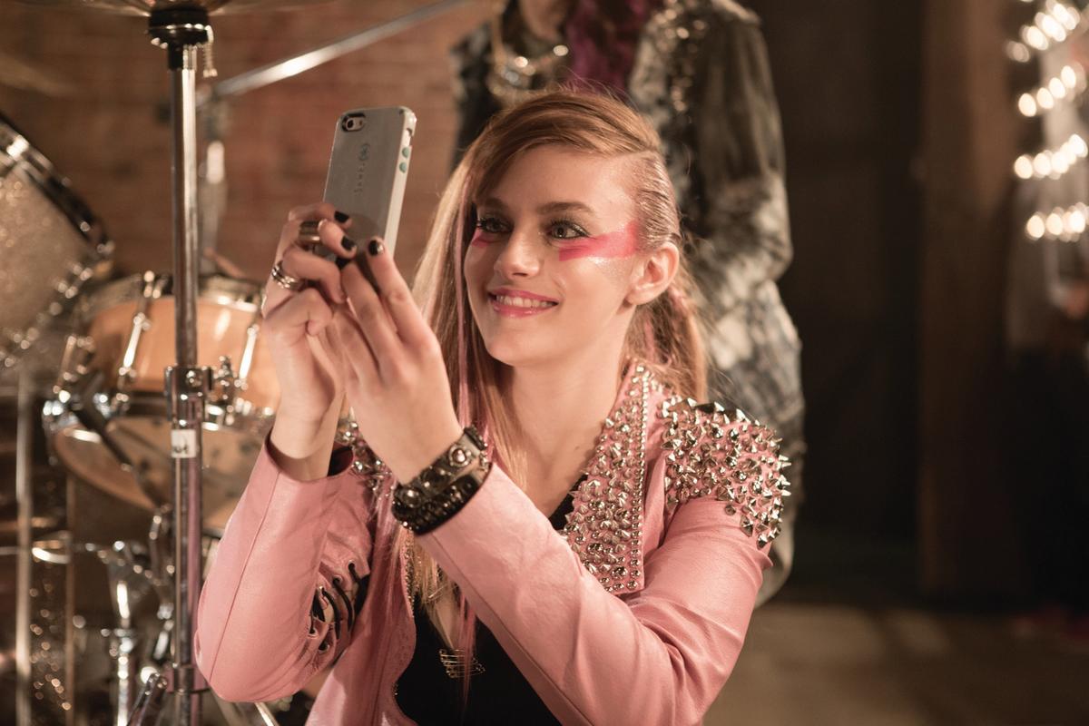 "This shade of pink deserves a selfie." Photo: Justina Mintz / Universal Pictures