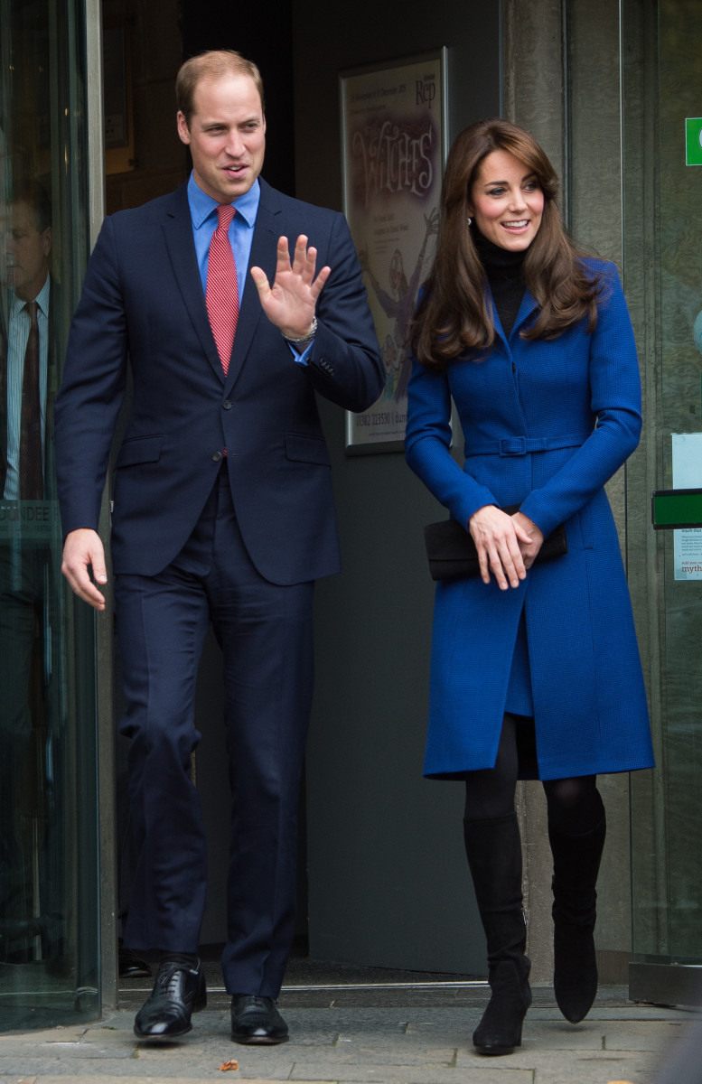 The Duke and Duchess of Cambridge in Dundee, Scotland on Friday. Photo: Samir Hussein/WireImage