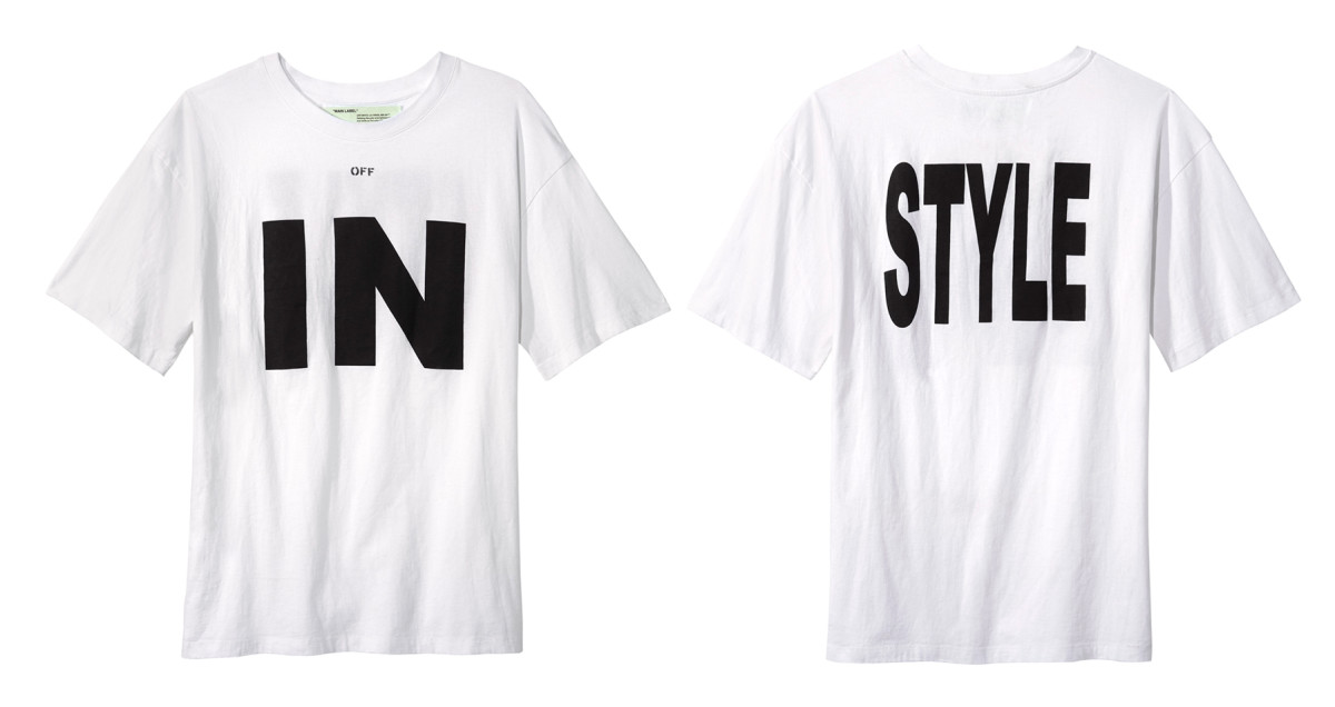 The 'InStyle' tee by Virgil Abloh for Off-White. Photo: Courtesy