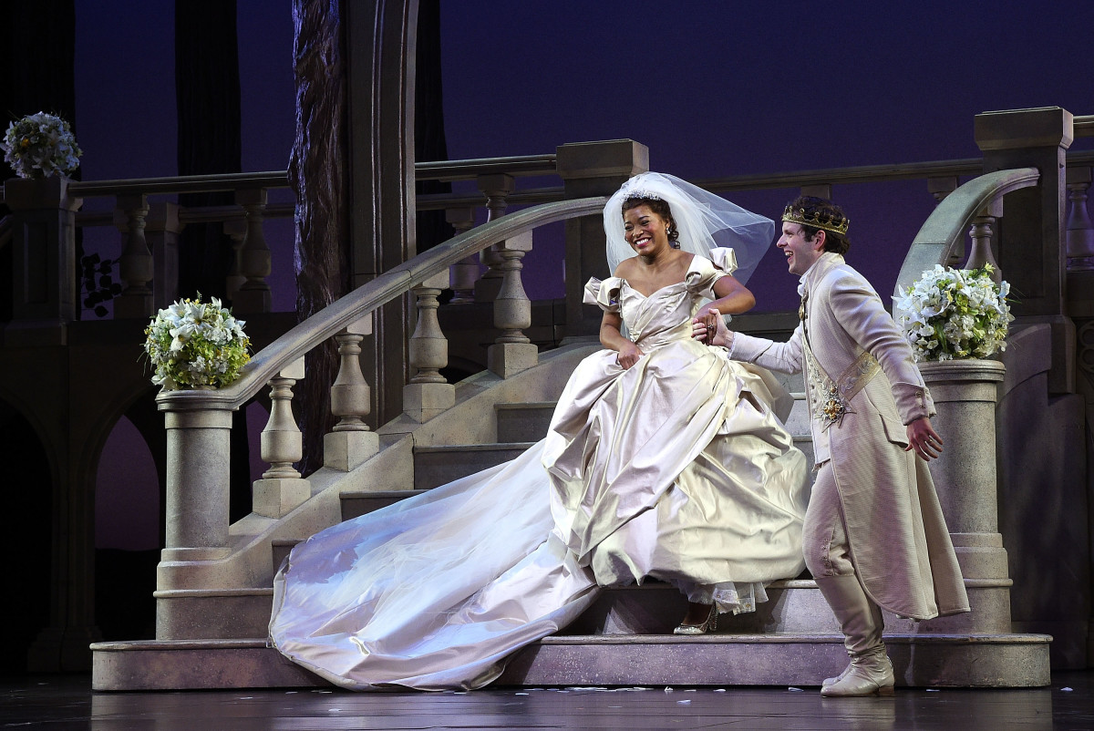 Keke Palmer, hopefully not perspiring into the 'Cinderella' wedding dress. Photo: Mike Coppola/Getty Images