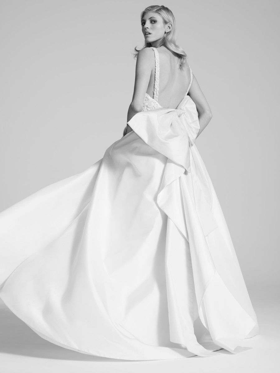A customizable look from the debut Fame and Partners bridal line. Photo: Fame and Partners