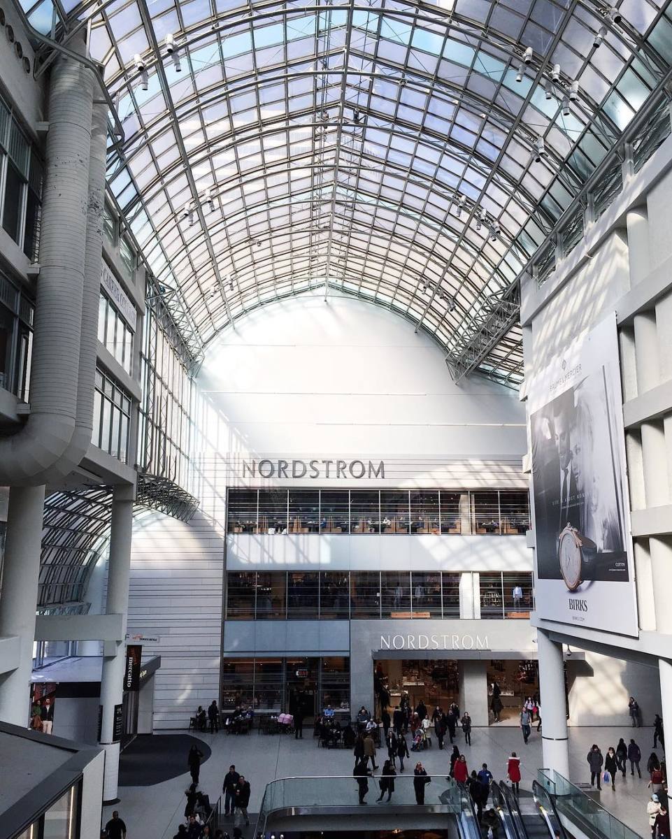 Toronto's newly-opened Nordstrom store at Eaton Centre. Photo: @nordstromeaton/Instagram