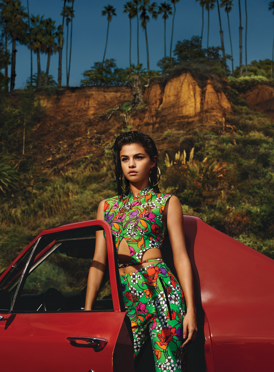 Selena Gomez in Vogue. Photo: Mert Alas and Marcus Piggott/Vogue