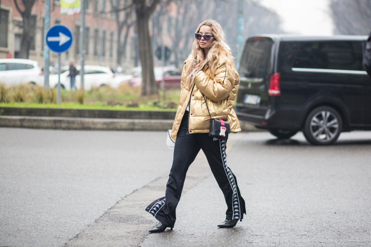 Kappa pants at Milan Fashion Week. Photo: Chiara Marina Grioni