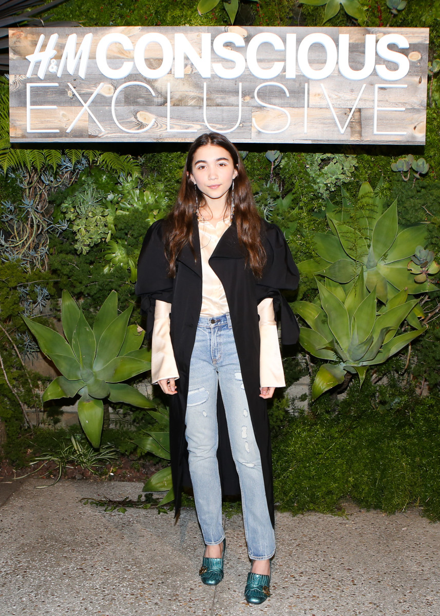 Rowan Blanchard at the H&M Conscious Exclusive launch in Los Angeles. Photo: BFA