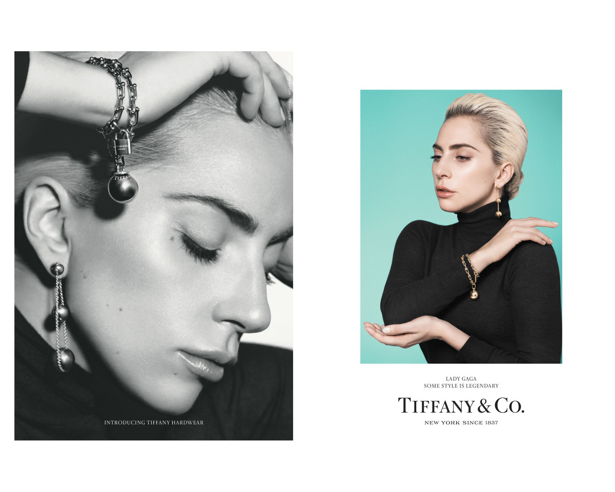 Lady Gaga for Tiffany & Co.'s Tiffany HardWear campaign. Photo: David Sims