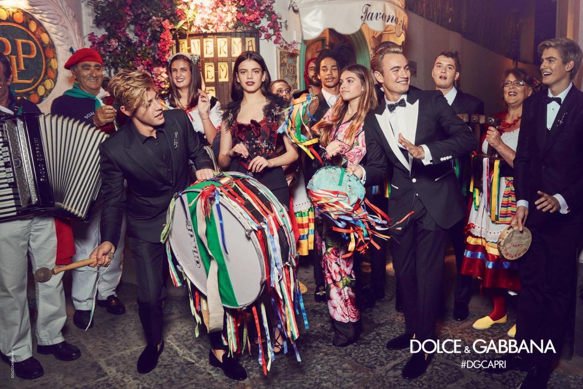 Dolce & Gabbana's influencer-heavy Spring 2017 campaign. Photo: Franco Pagetti/Dolce & Gabbana