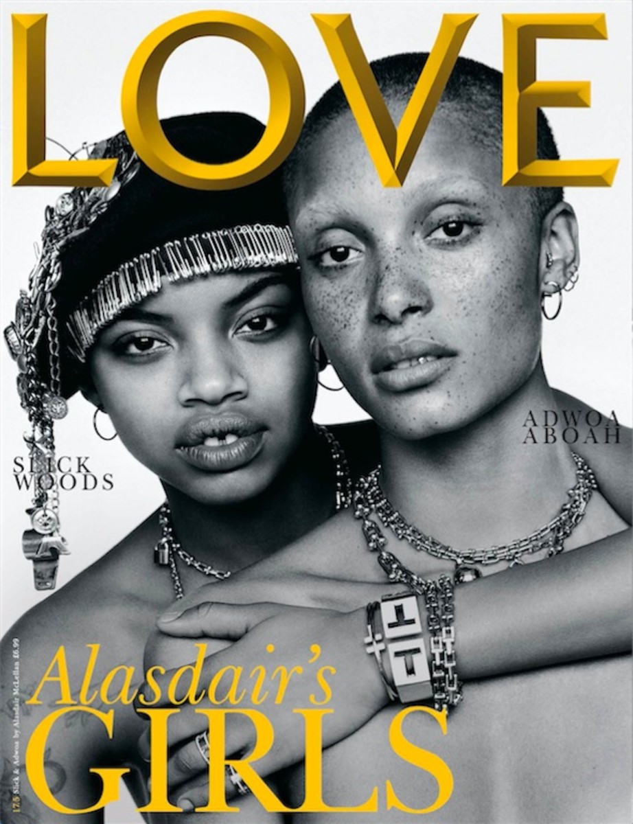 Slick Woods and Adwoa Aboah for "Love" Magazine, Issue 17.5 Photo: Alasdair McLellan/"Love" Magazine