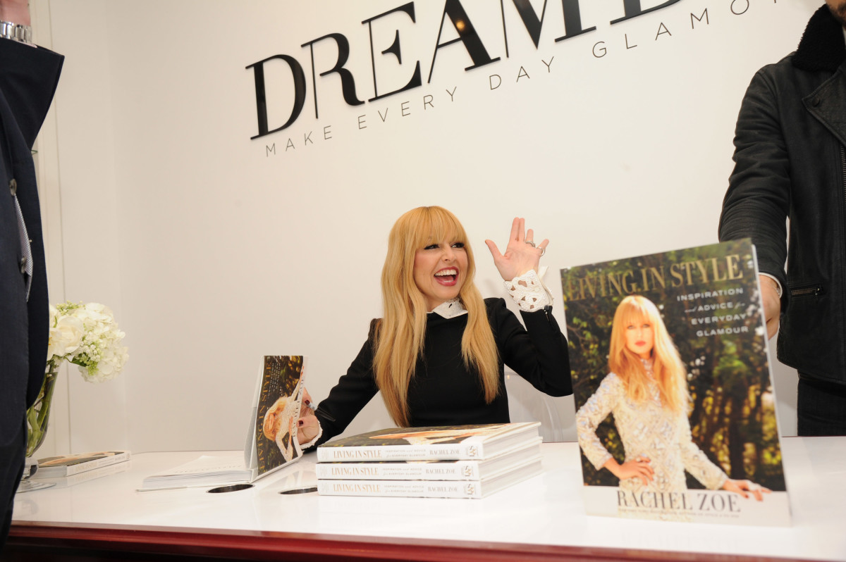Zoe doing a book signing at DreamDry. Photo: Bryan Bedder/Getty Images 