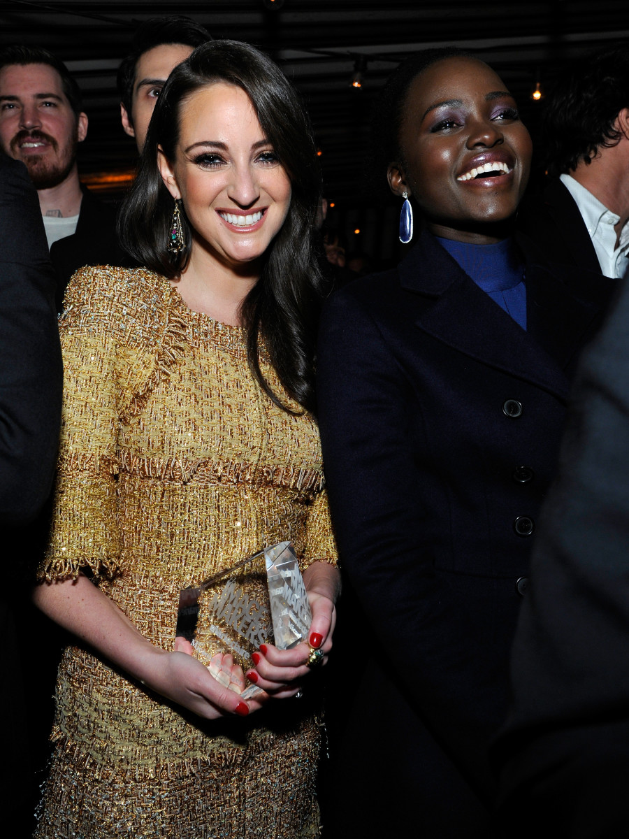 Micaela Erlanger and Lupita Nyong'o. Photo: John Sciulli/Getty Images for Marie Claire