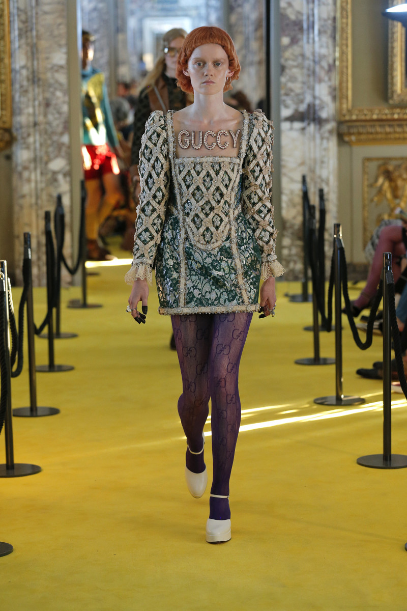 A look from the Gucci Cruise 2018 collection. Photo: Dan Lecca for Gucci