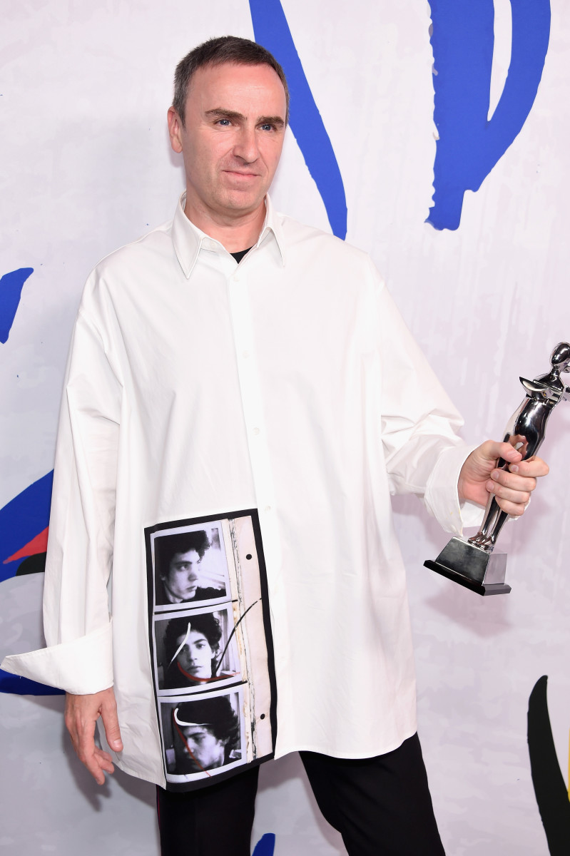 Raf Simons at the 2017 CFDA Awards. Photo: Dimitrios Kambouris/Getty Images