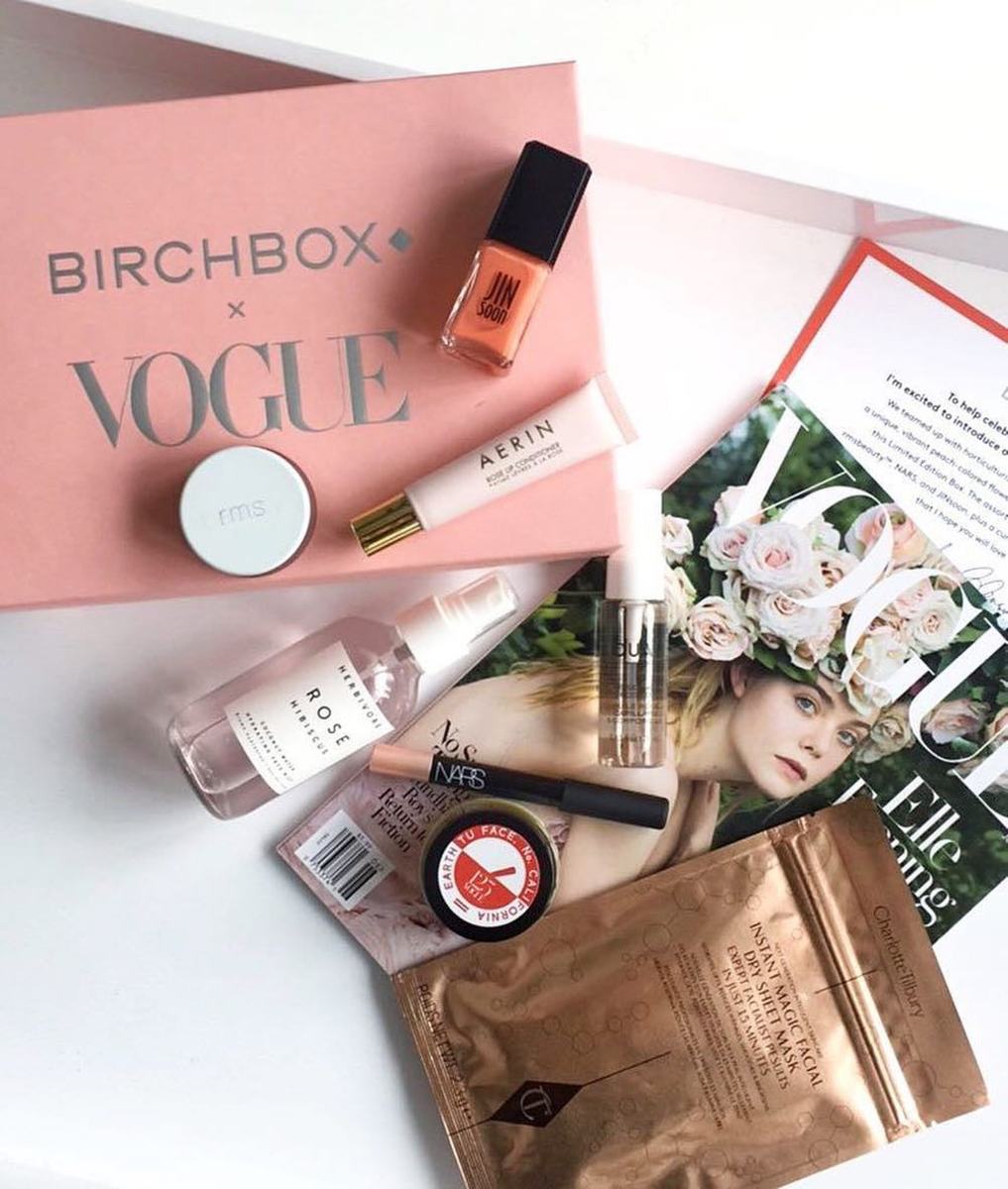 The Birchbox x Vogue box. Photo: @birchbox/Instagram