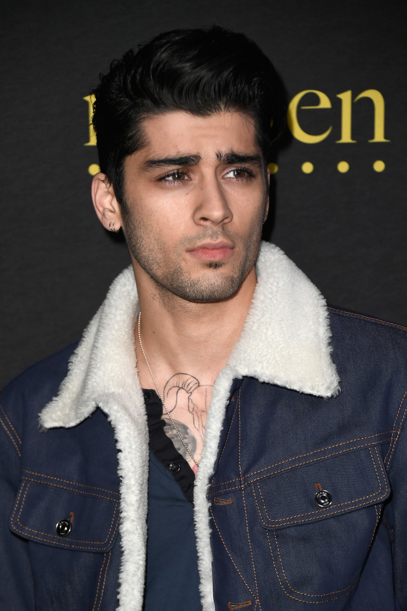 Zayn with delicate double hoops. Photo: Frazer Harrison/Getty Images