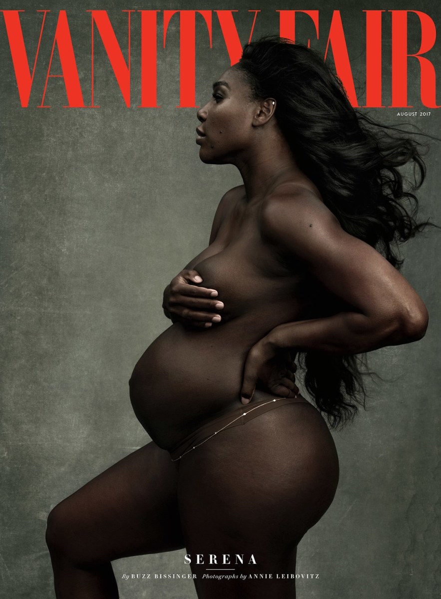 Serena Williams on the August 2017 cover of "Vanity Fair". Photo: Annie Leibovitz/"Vanity Fair"