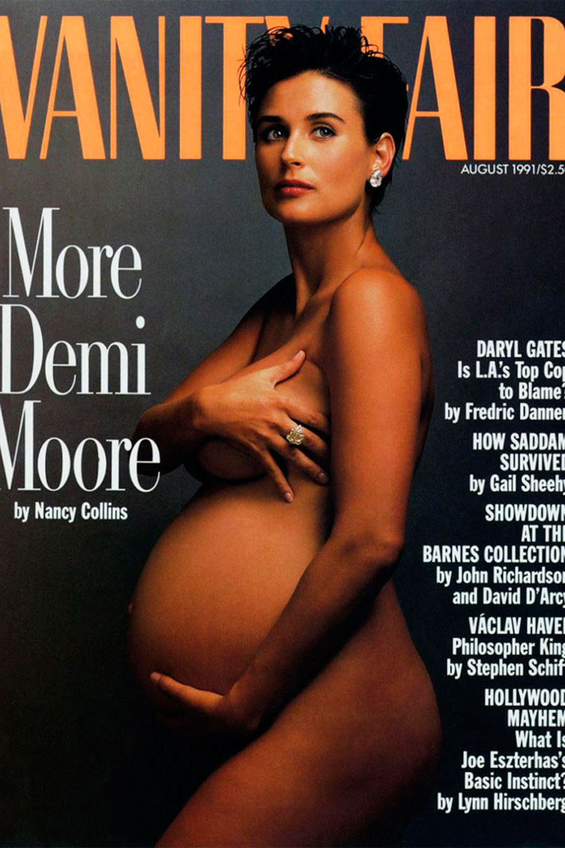 Demi Moore on the August 1991 cover of "Vanity Fair". Photo: Annie Leibovitz/"Vanity Fair"