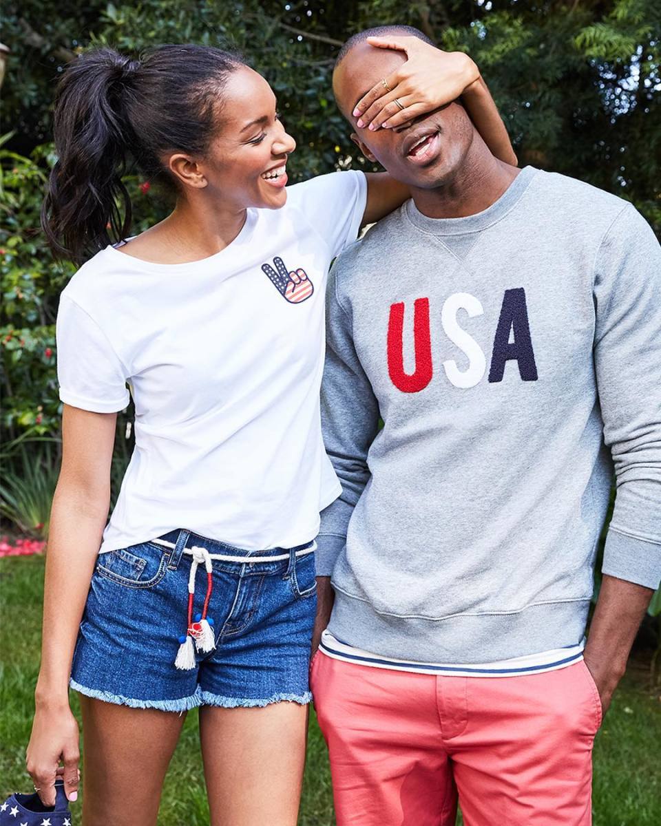 Looks from Old Navy's Patriotic Clothing collection. Photo: @oldnavy/Instagram