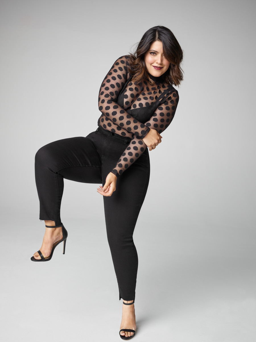 Denise Bidot in Lane Bryant's "Super Stretch Skinny" campaign. Photo: Lane Bryant