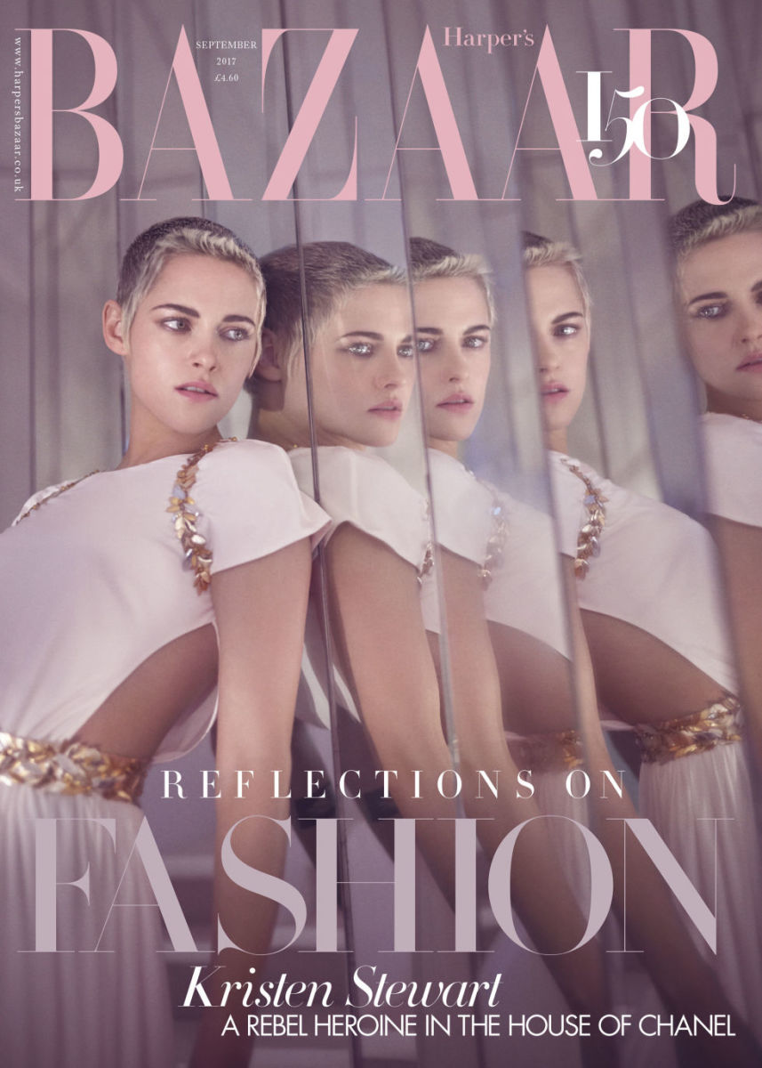 Kristen Stewart on the September 2017 cover of "Harper's Bazaar" UK. Photo: Tom Craig