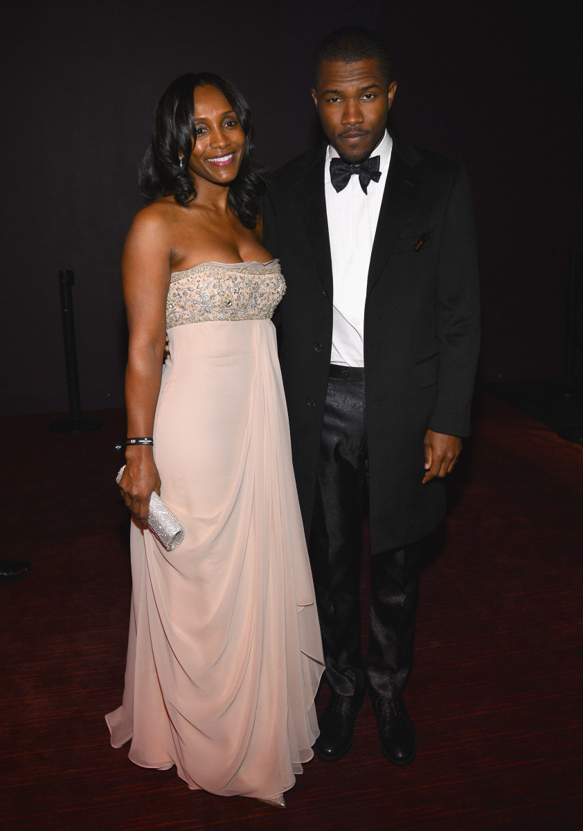 Katonya Breaux with son Frank Ocean. Photo: Larry Busacca/Getty Images