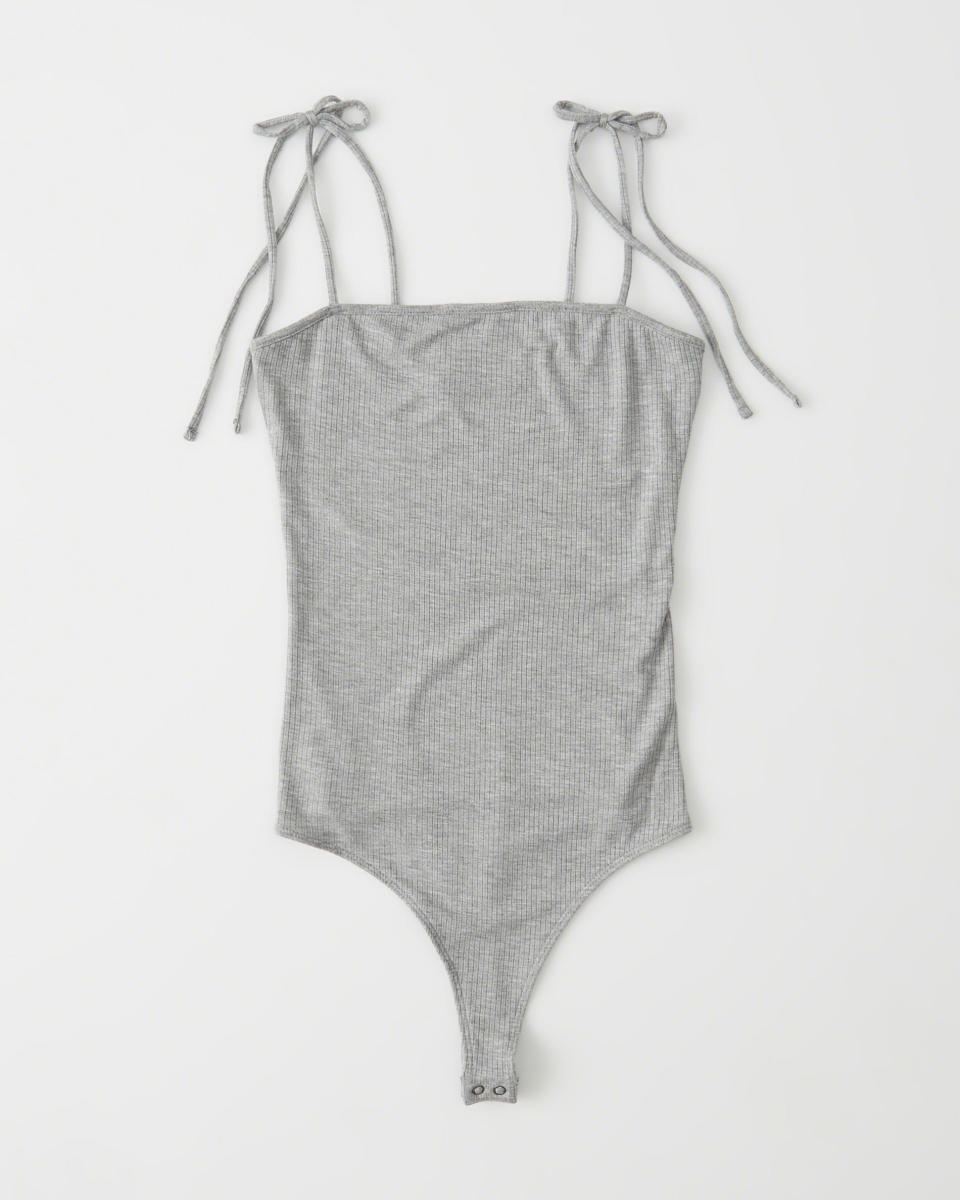 Abercrombie & Fitch tie-shoulder bodysuit, $8 (from $24), available at Abercrombie & Fitch.