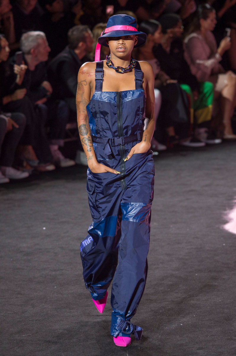 A look from the Fenty Puma by Rihanna Spring 2018 show. Photo: Imaxtree