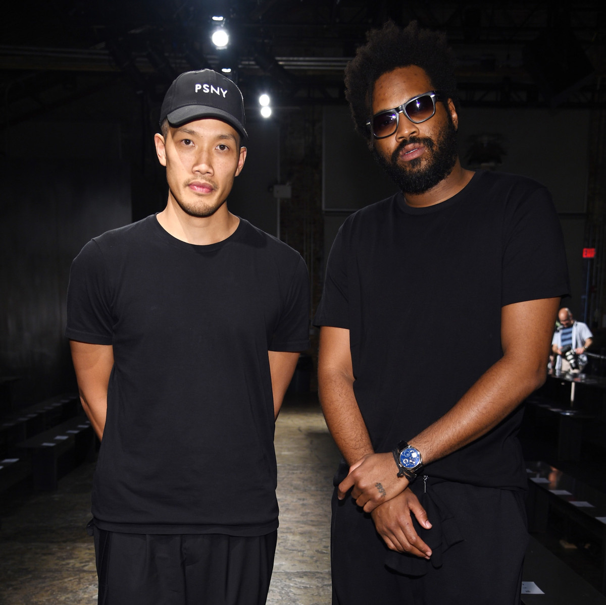 DKNY designers Dao-Yi Chow and Maxwell Osborne. Photo: Dimitrios Kambouris/Getty Images