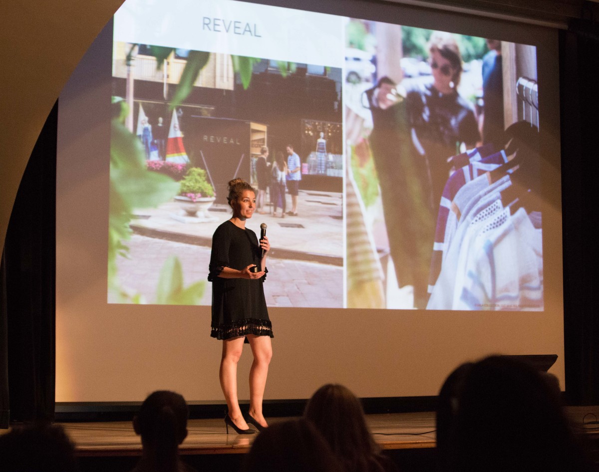 Megan Berry, CEO of By Reveal, on Demo Day. Photo: XRC Labs