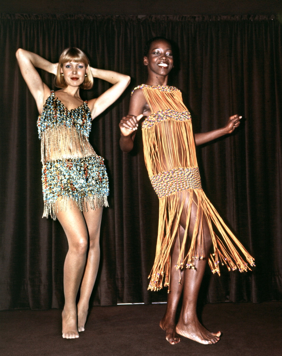Paco Rabanne spring 1976 haute couture. Photo: STAFF/AFP/Getty Images