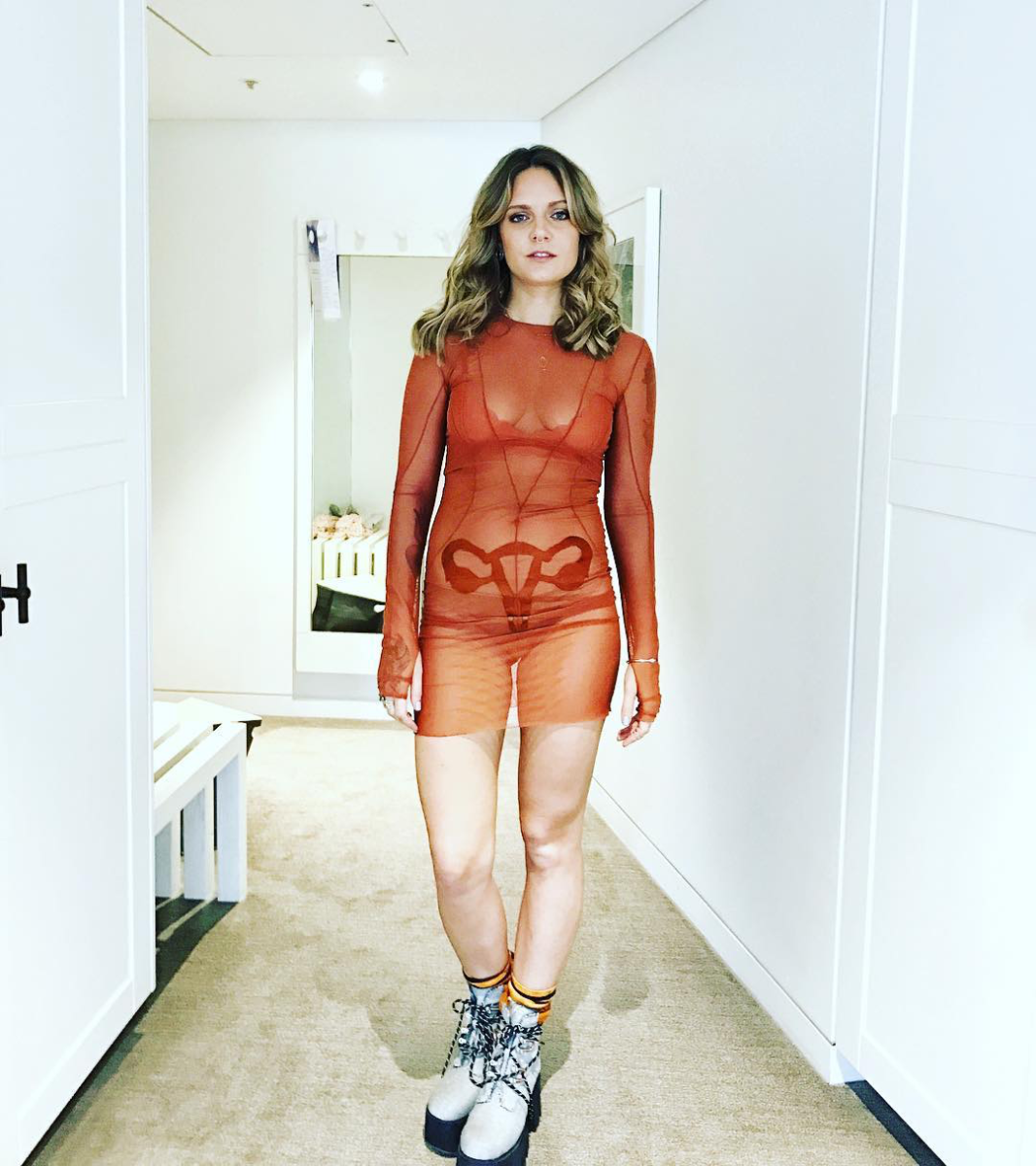 Tove Lo in Emelie Janrell for the 2016 Aria Music Awards. Photo: Instagram/@tovelo