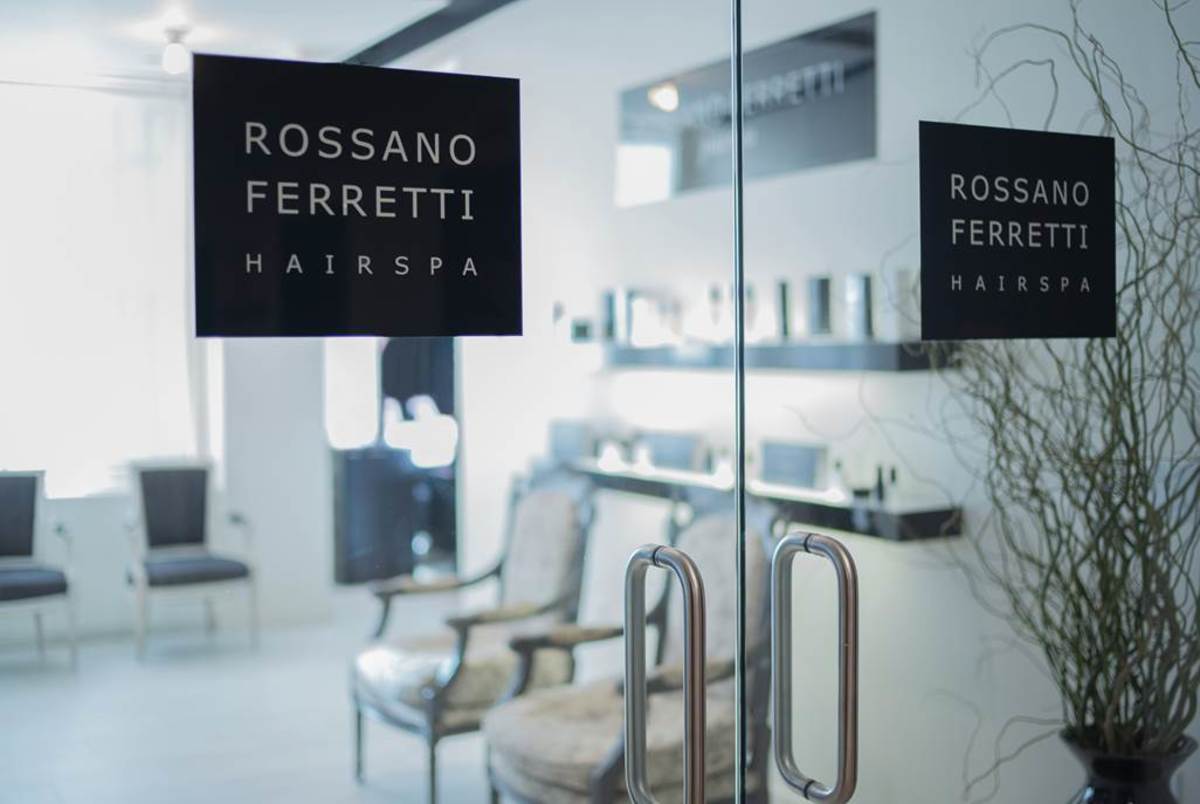 The entrance of the Rossano Ferretti New York Hairspa. Photo: Courtesy of Rossano Ferretti