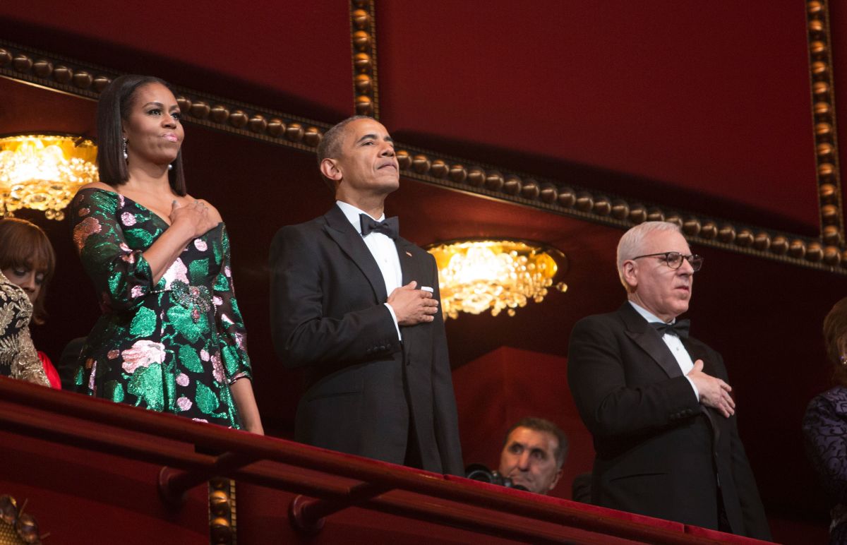 First Lady Michelle Obama Wears Custom Gucci for the Kennedy Center Honors  Ceremony