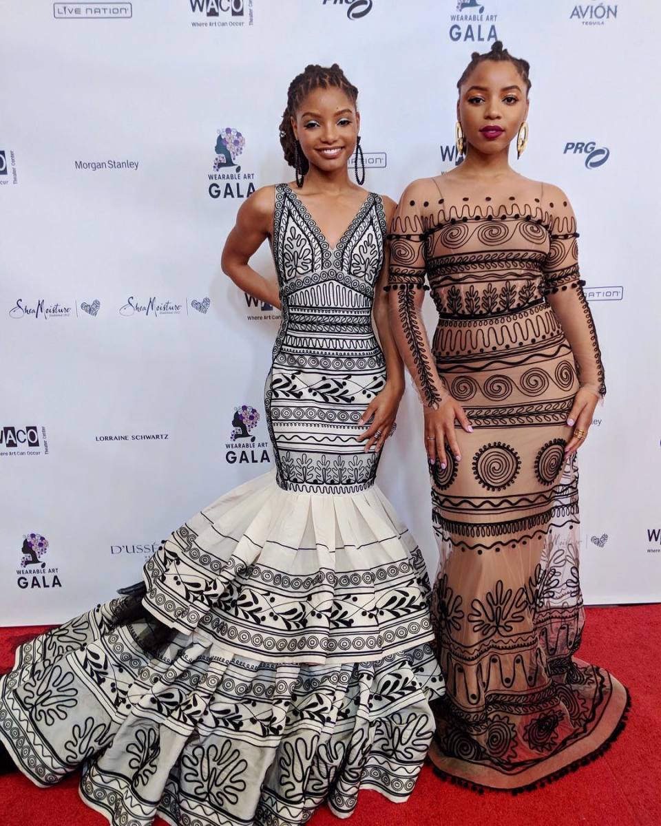 Chloe and Halle Bailey at WACO Theater's 2nd Annual Wearable Art Gala. Photo: @chloexhalle/Instagram