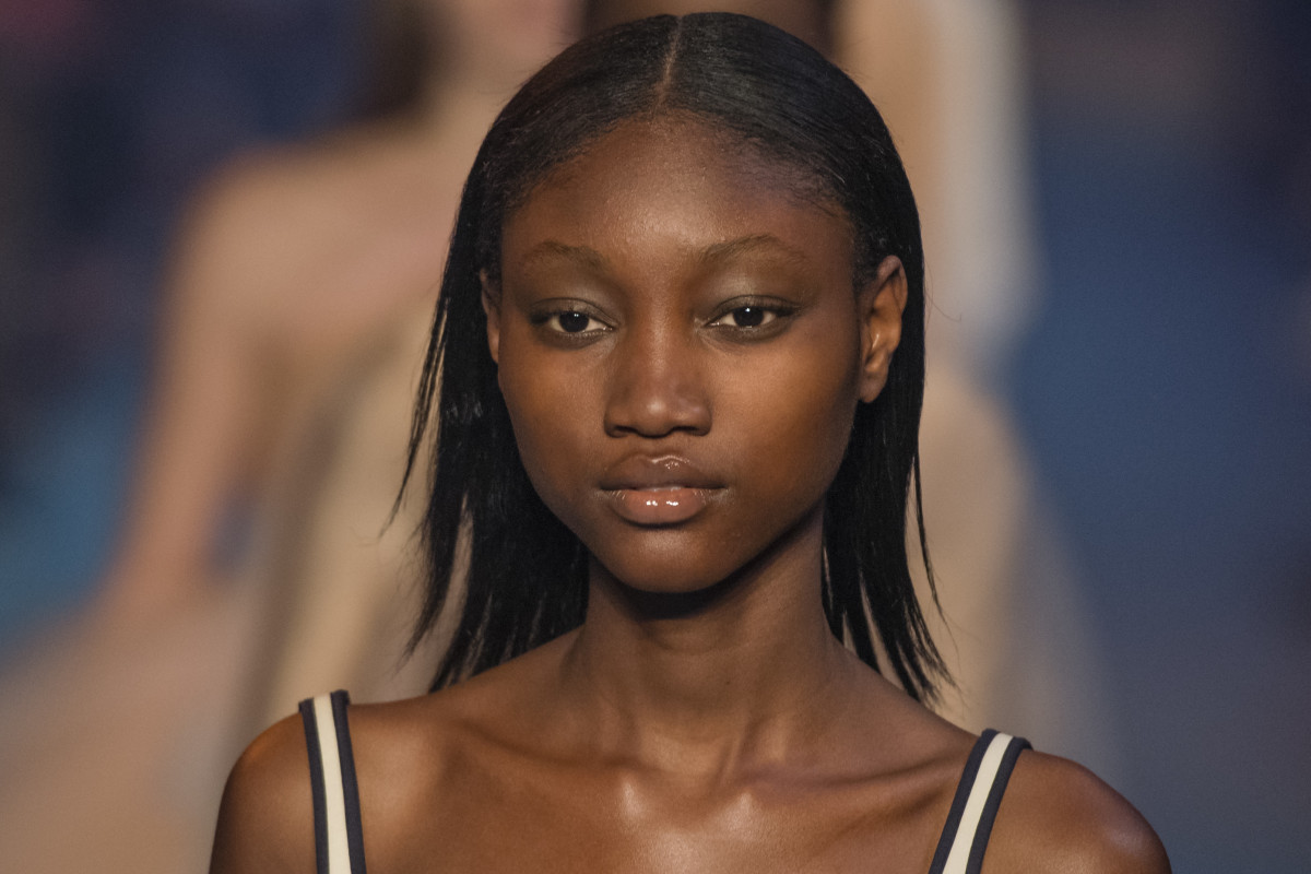 Eniola Abioro at the Fall 2018 Off-White show. Photo: Imaxtree