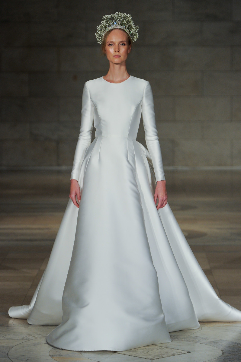 A look from the Reem Acra fall 2018 bridal collection. Photo: courtesy