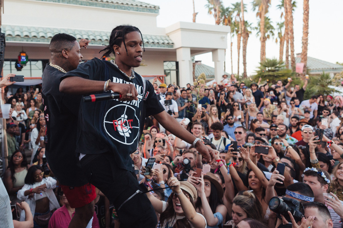 A$AP Rocky performing at #RevolveFestival. Photo: BFA