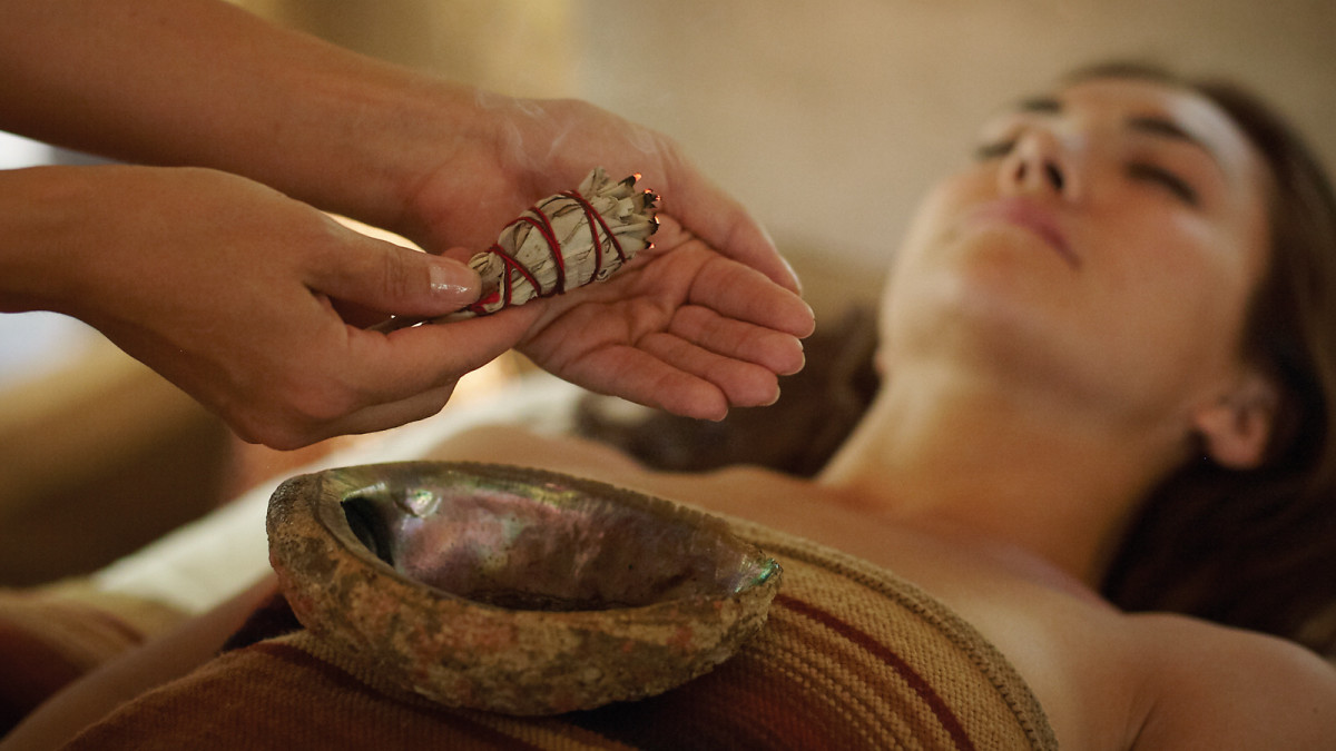 An energetic healing session at Miraval Resorts. Photo: Courtesy of Miraval Resorts