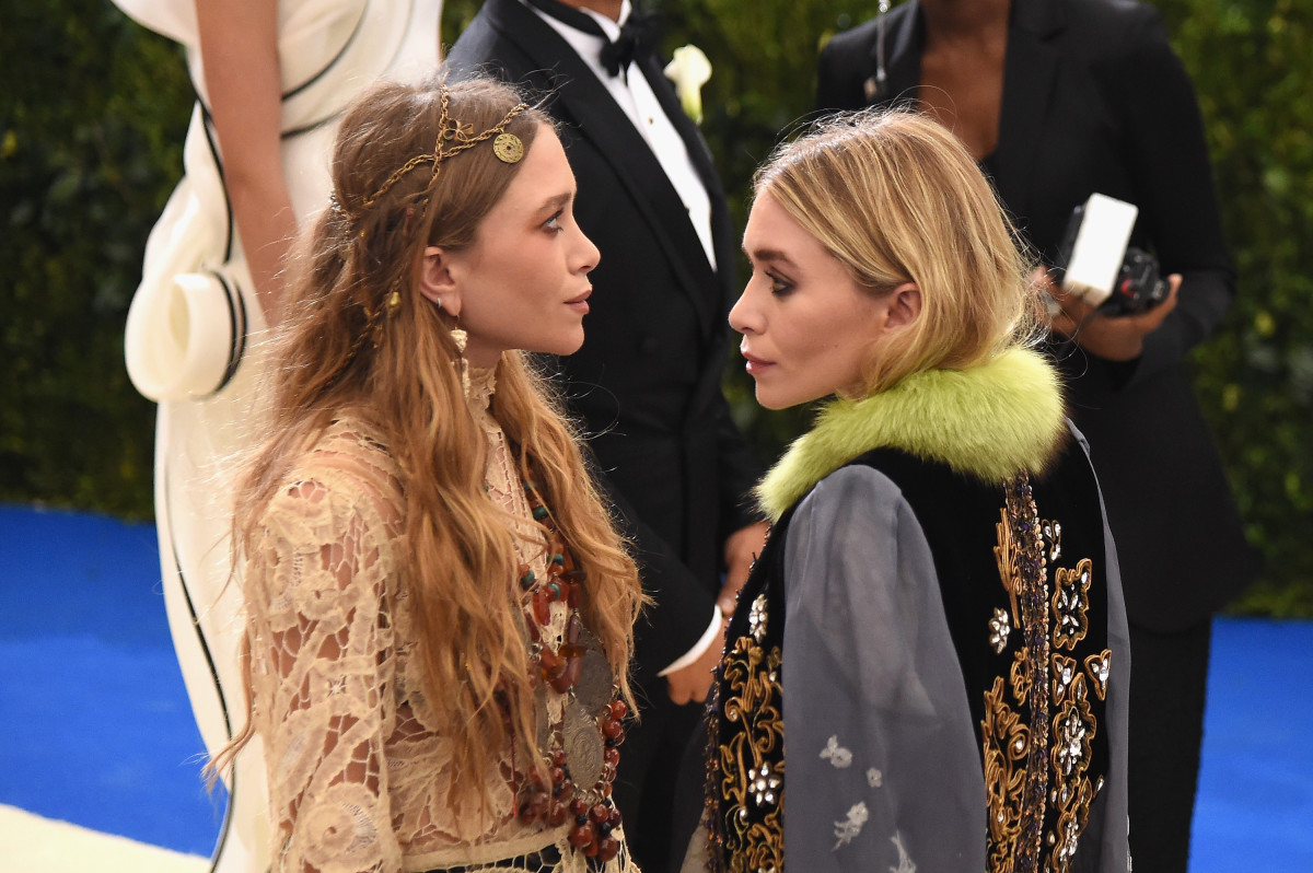 Mary-Kate and Ashley Olsen at the 2017 Met Gala. Photo: Nicholas Hunt/Getty Images for Huffington Post