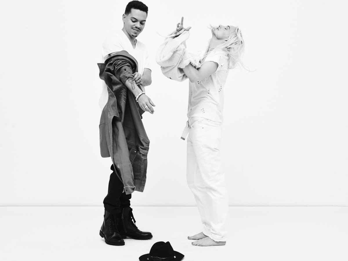 Ashlee Simpson and Evan Ross in Jagger Snow. Photo: Zadig & Voltaire