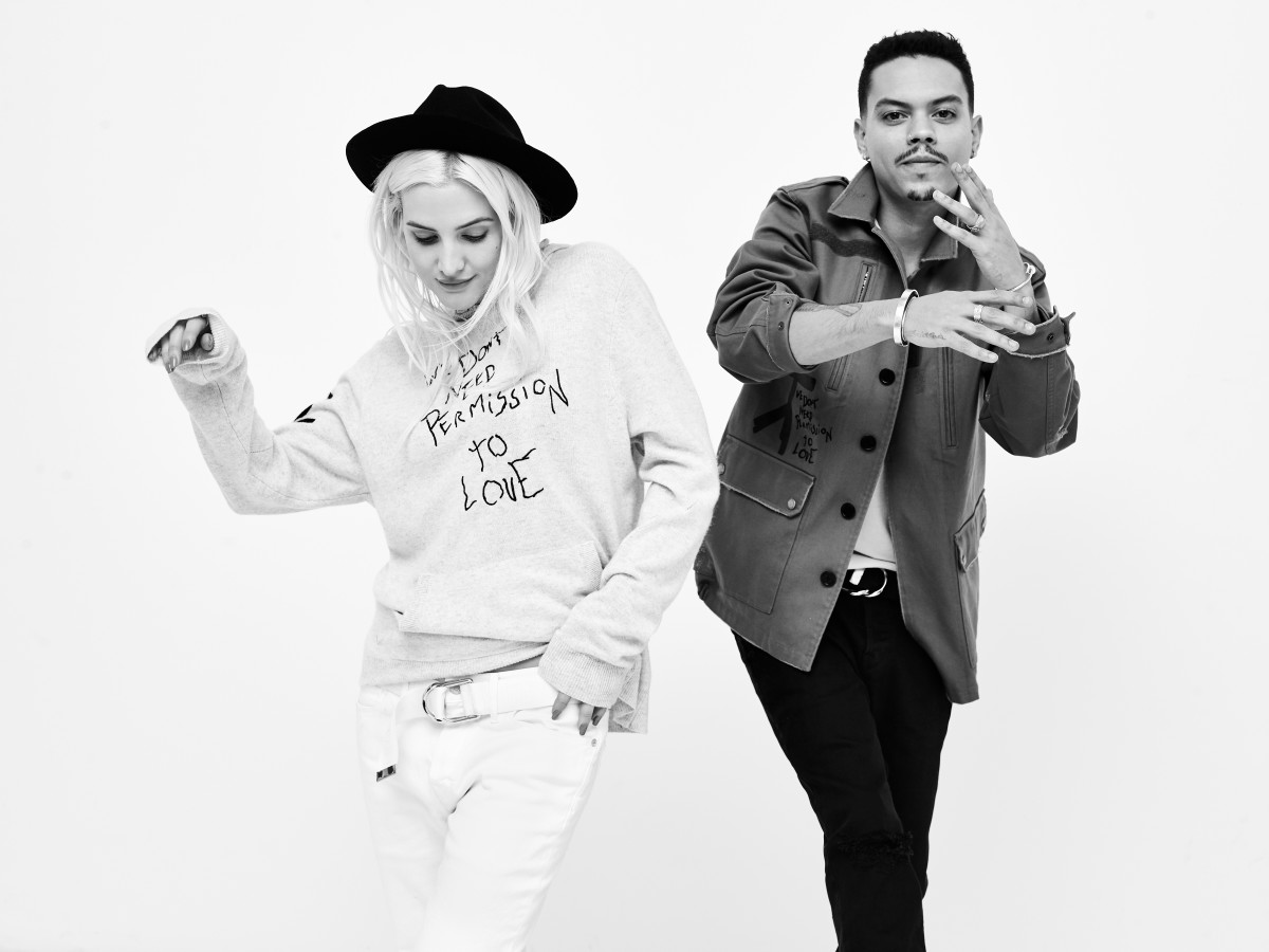 Ashlee Simpson and Evan Ross in Jagger Snow. Photo: Zadig & Voltaire