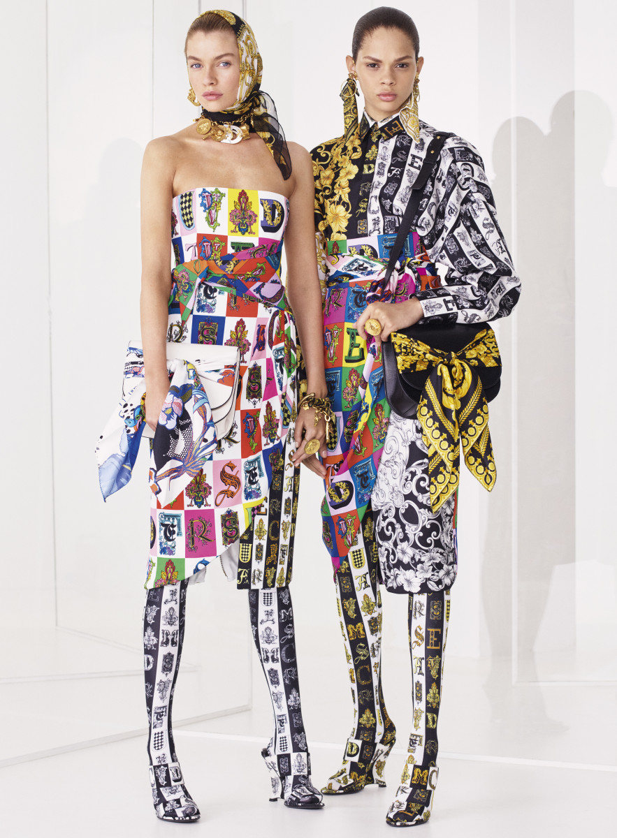 Looks from Versace's Resort 2019 collection. Photo: Courtesy of Versace
