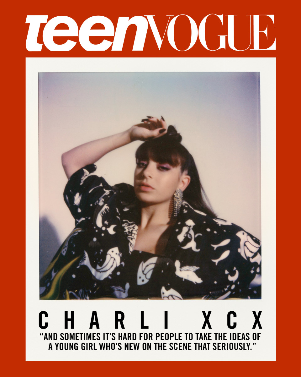 Charli XCX on the cover of "Teen Vogue." Photo: Campbell Addy