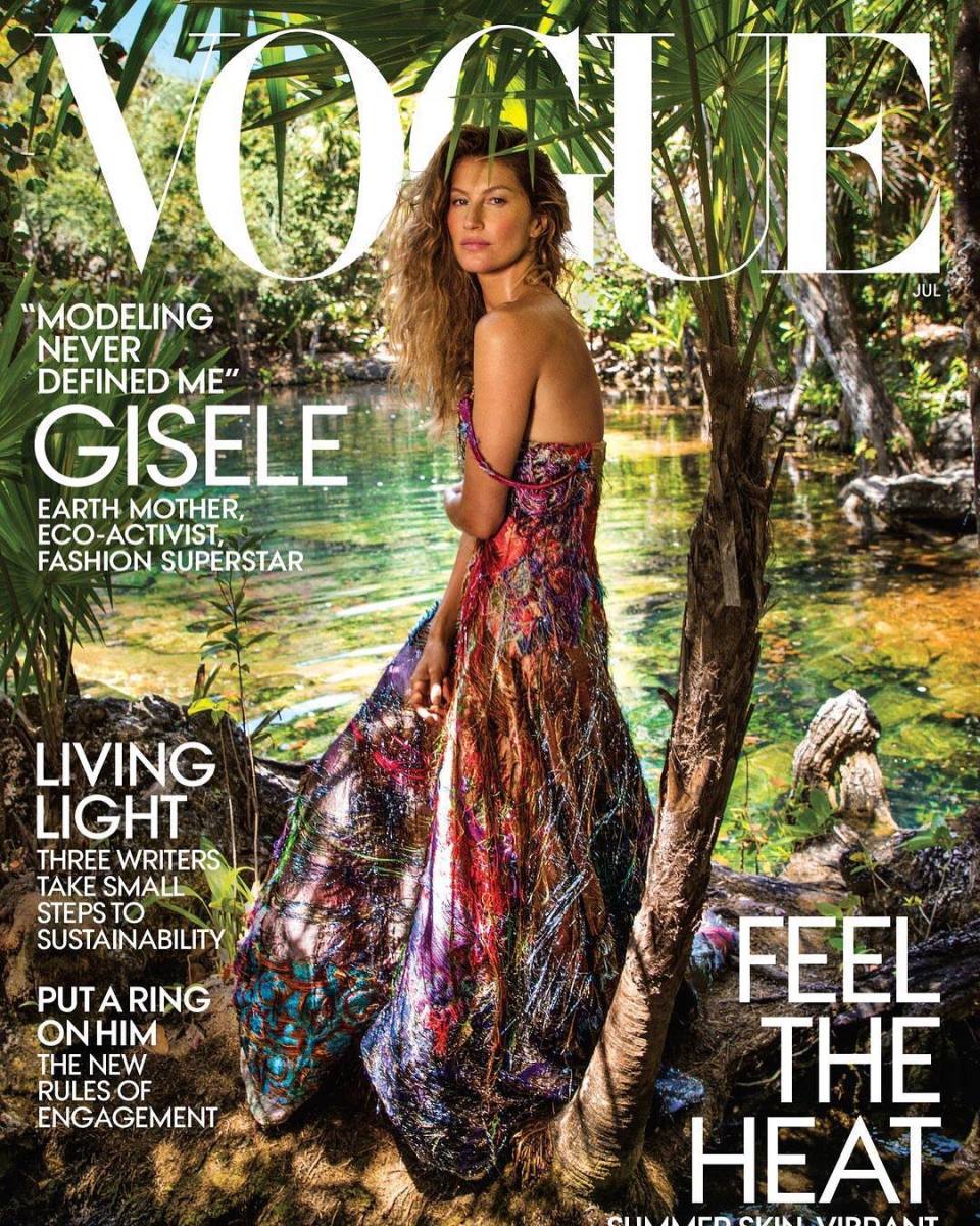 Gisele Bündchen on the July cover of "Vogue." Photo: Inez and Vindoodh 