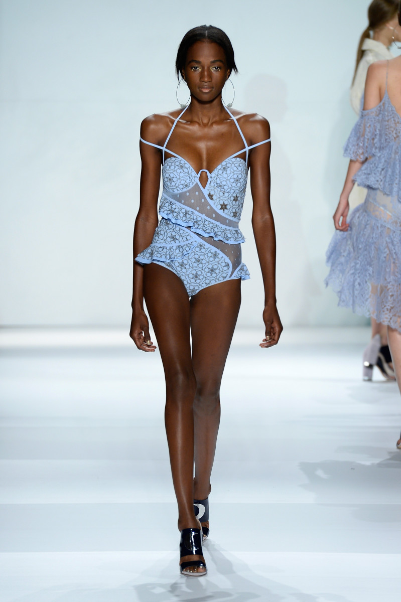 A swim look from the Zimmermann spring 2015 collection. Photo: Fernanda Calfat/Getty Images for Mercedes-Benz Fashion Week