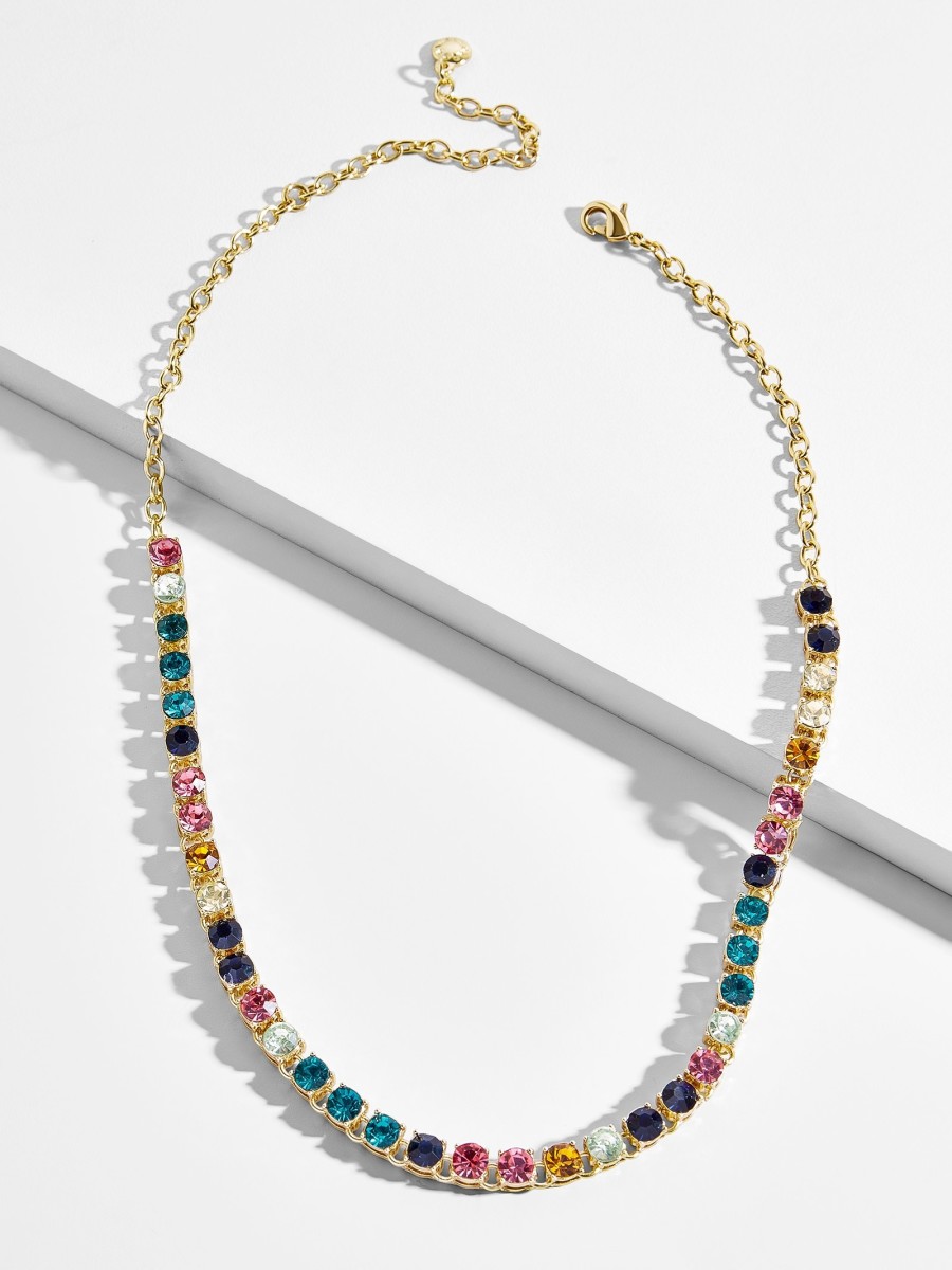 BaubleBar Nova tennis necklace, $58, available here.