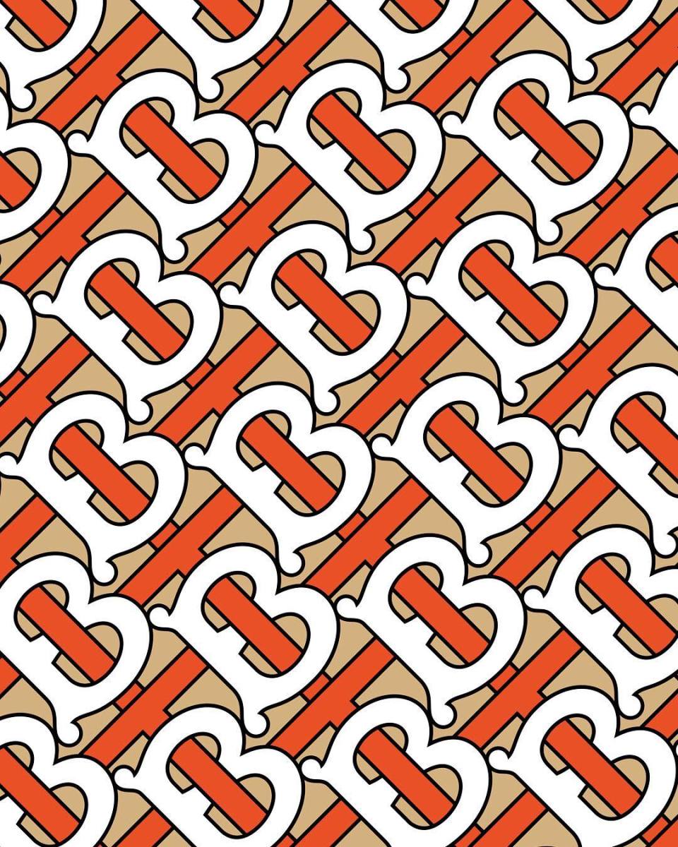 red burberry logo