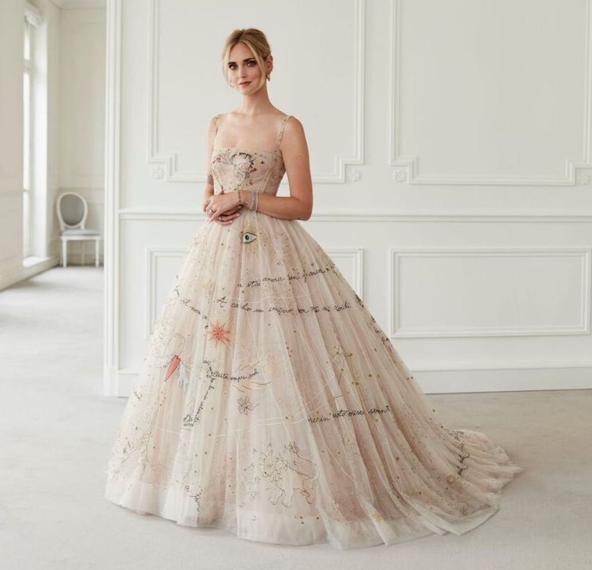 dior strapless dress