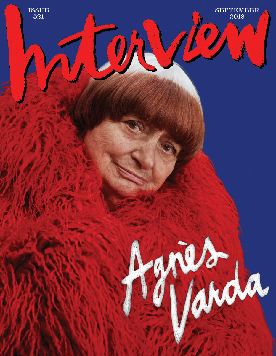 Agnès Varda on the September cover of "Interview." Photo: Collier Schorr