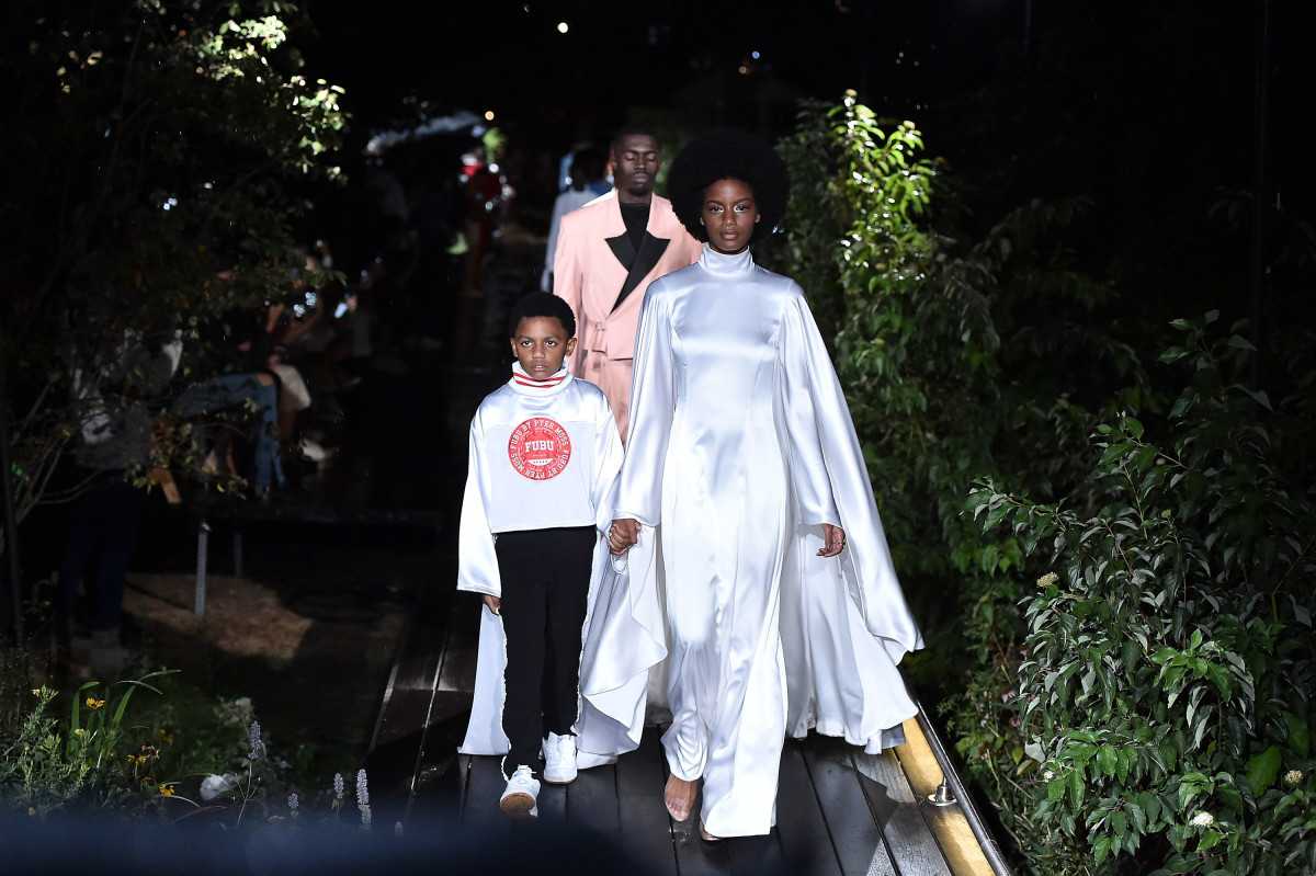 The Pyer Moss Spring 2019 runway finale. Photo: Theo Wargo/Getty Images